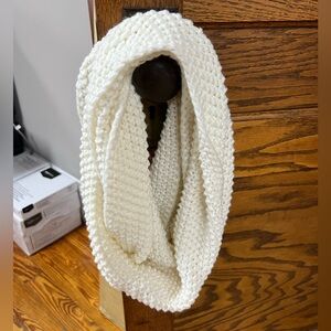 Cozy Cream Knit Infinity Scarf